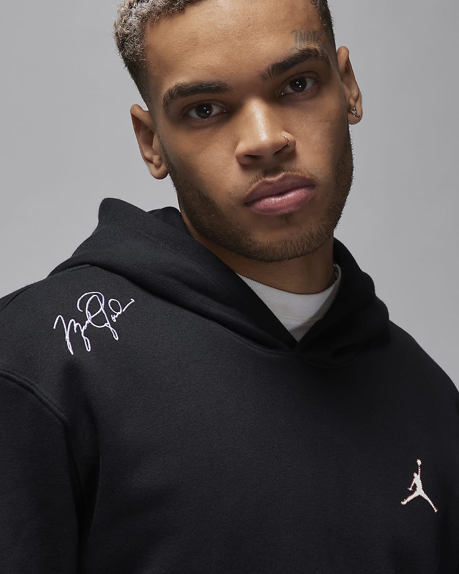 Jordan hoodie black and red hot sale
